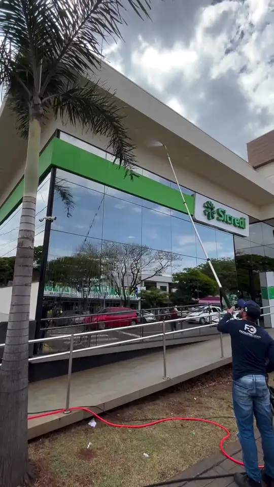 Vidro alto com haste telescópica